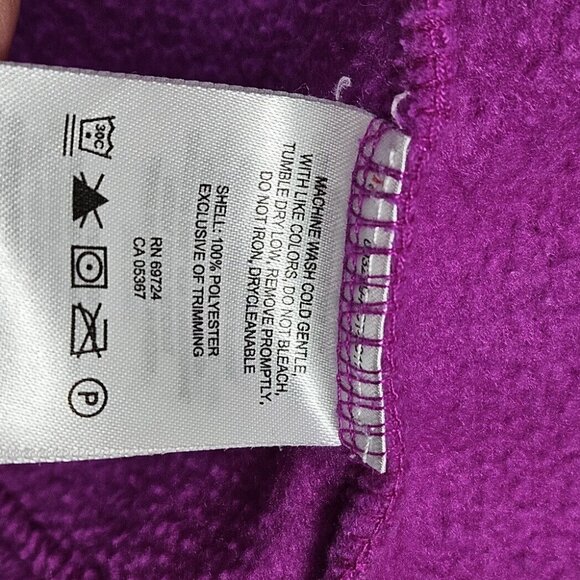 Columbia Jacket Kids Girls Youth L (14-16) Full Zip Fleece Pink Zipped Pockets - Picture 9 of 10